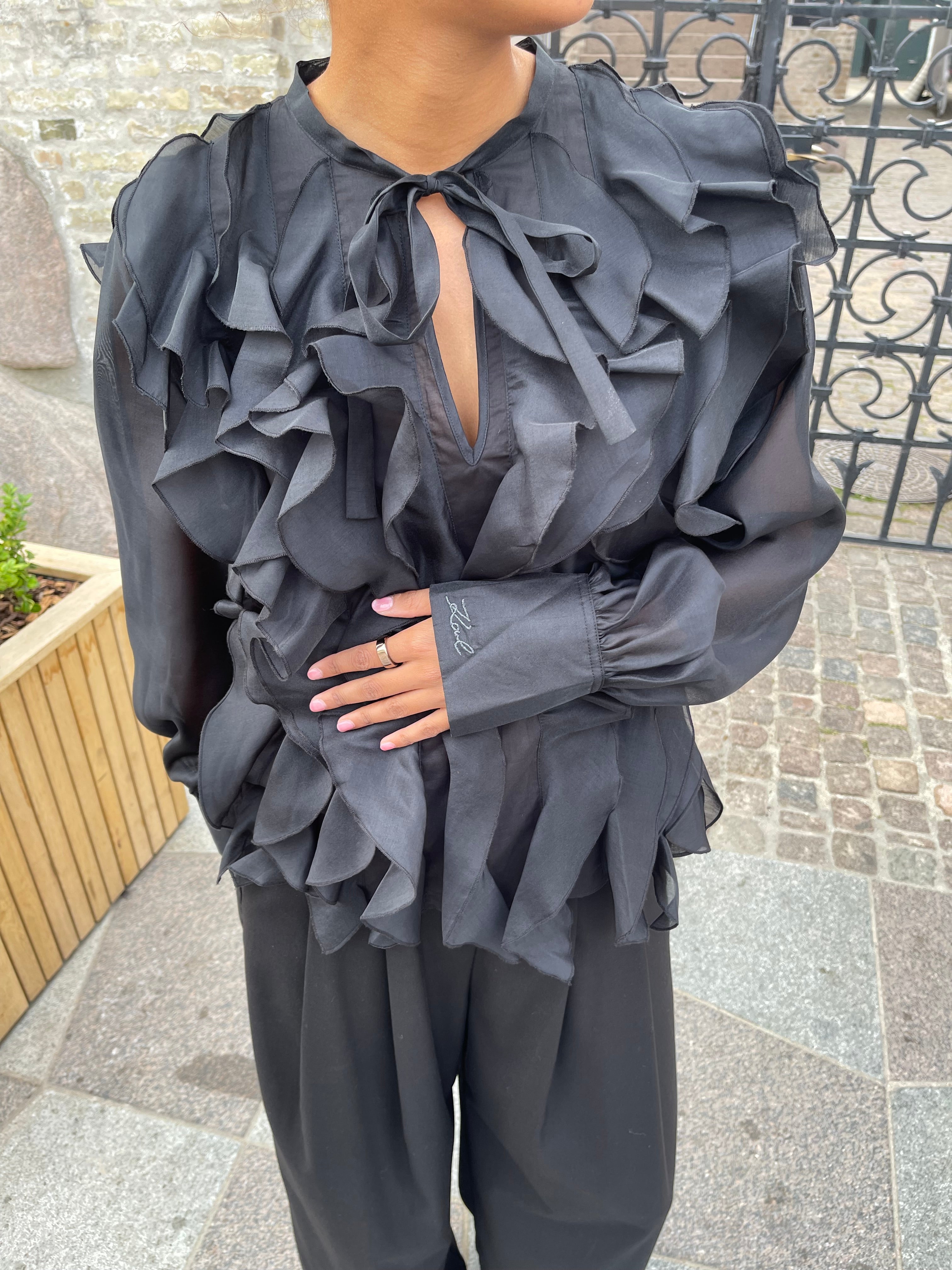 Karl Lagerfeld Ruffle Blouse