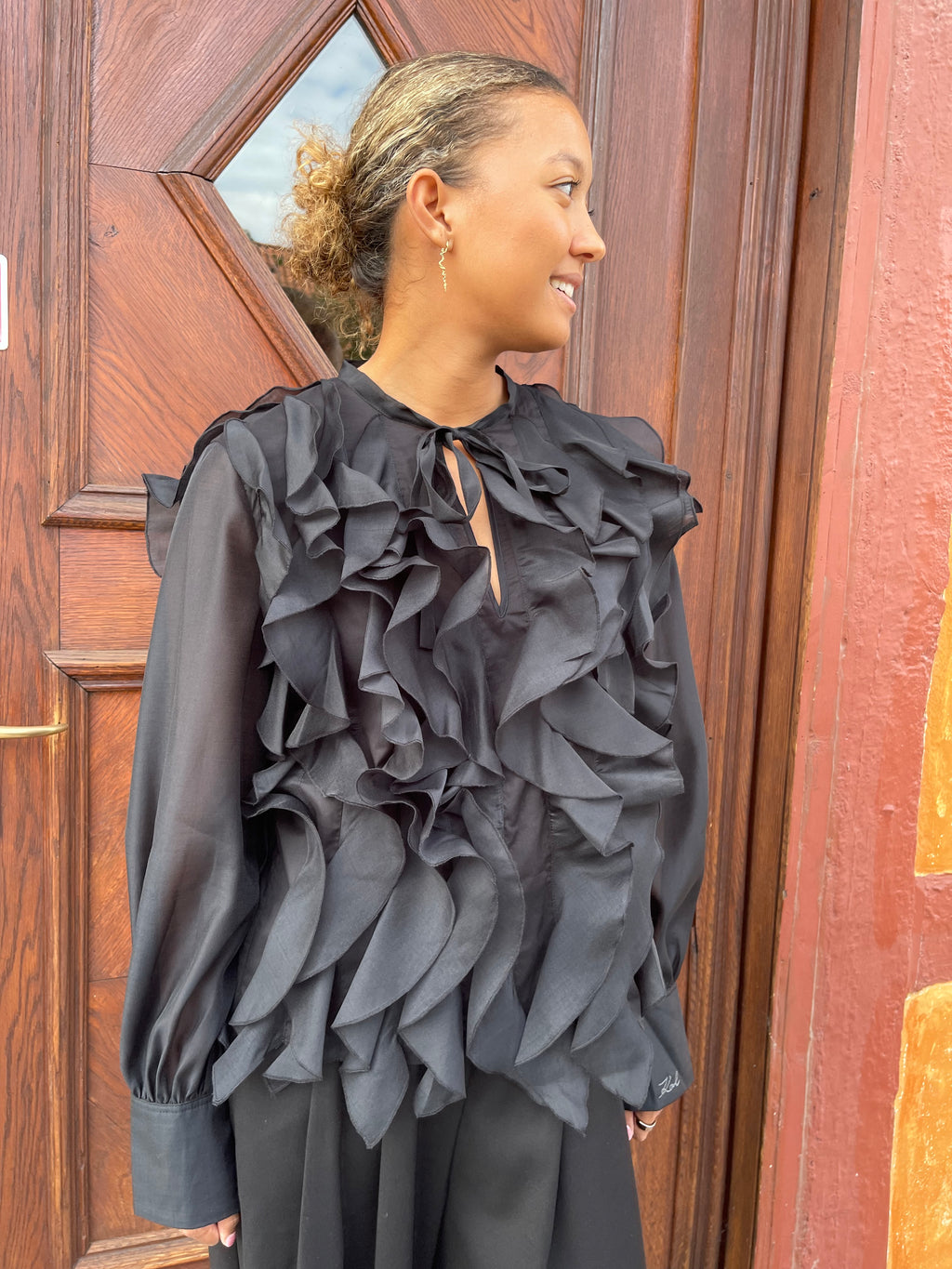 Karl Lagerfeld Ruffle Blouse
