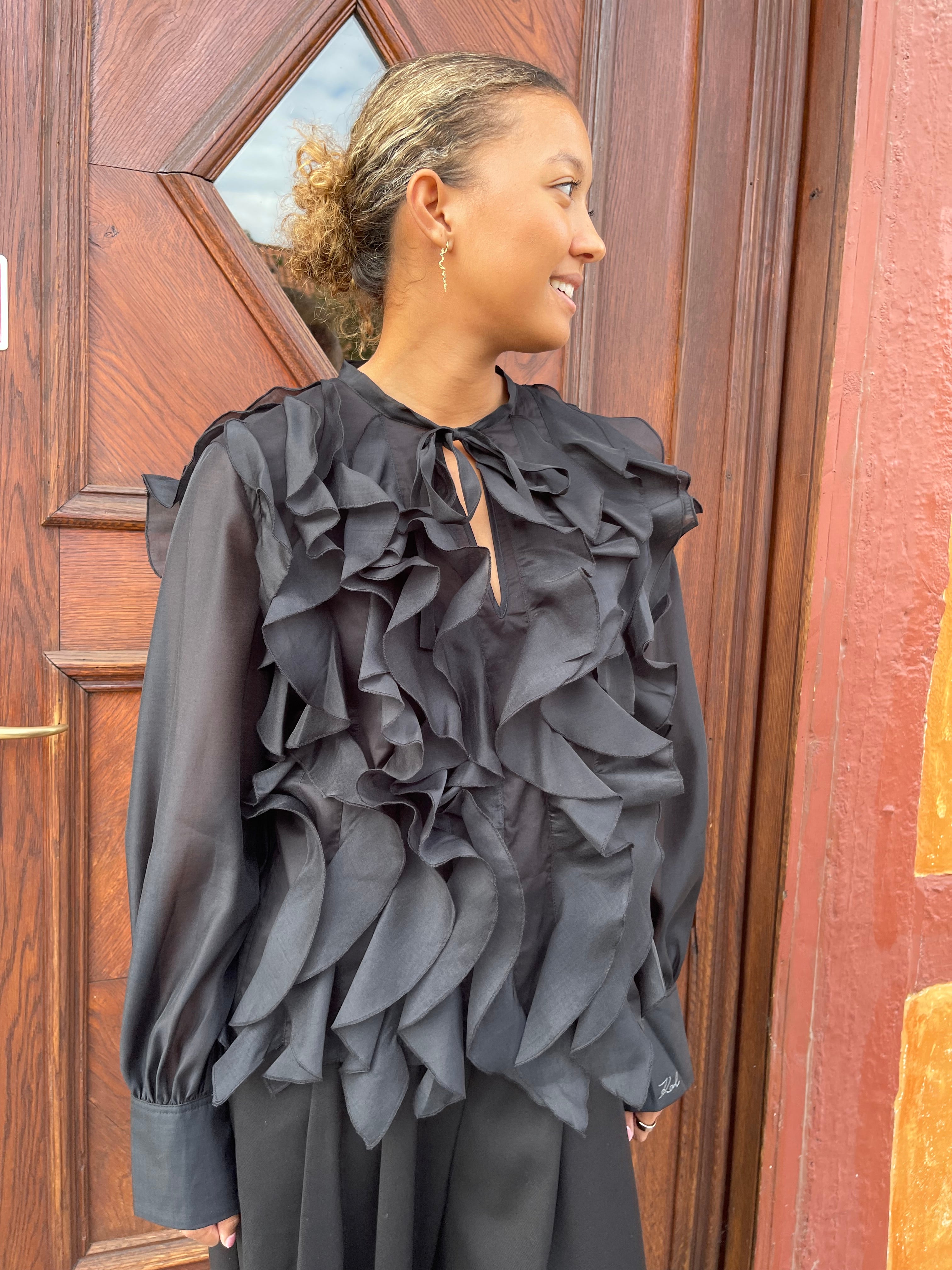 Karl Lagerfeld Ruffle Blouse
