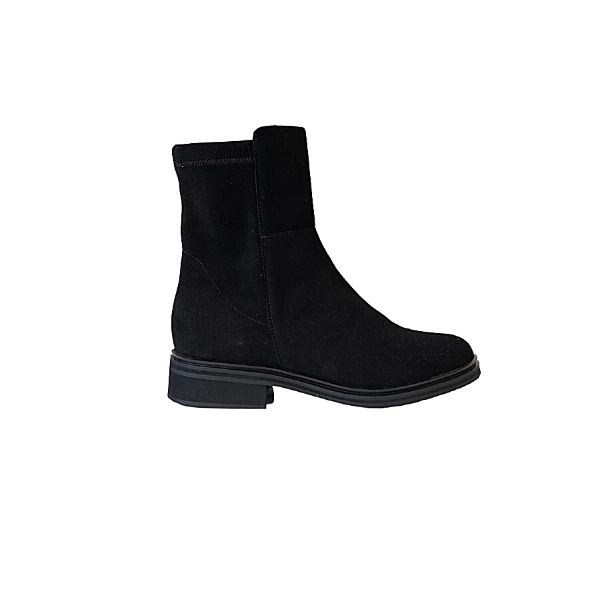 Pie Santo Suede Elastico Negro