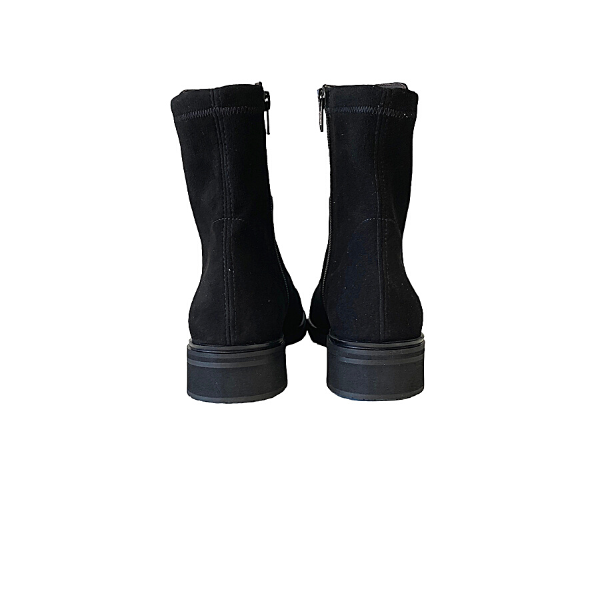 Pie Santo Suede Elastico Negro