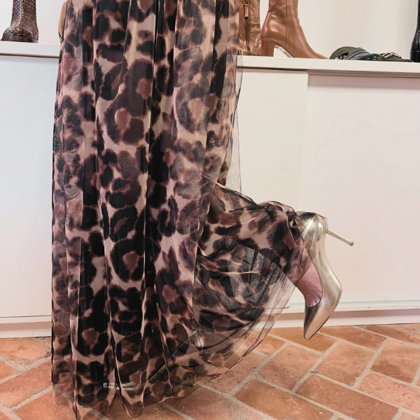 Lamadamenuit Leopard Nederdel