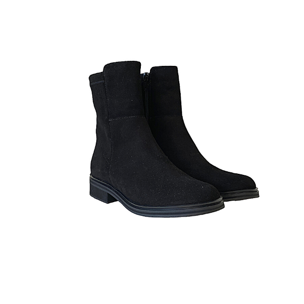Pie Santo Suede Elastico Negro