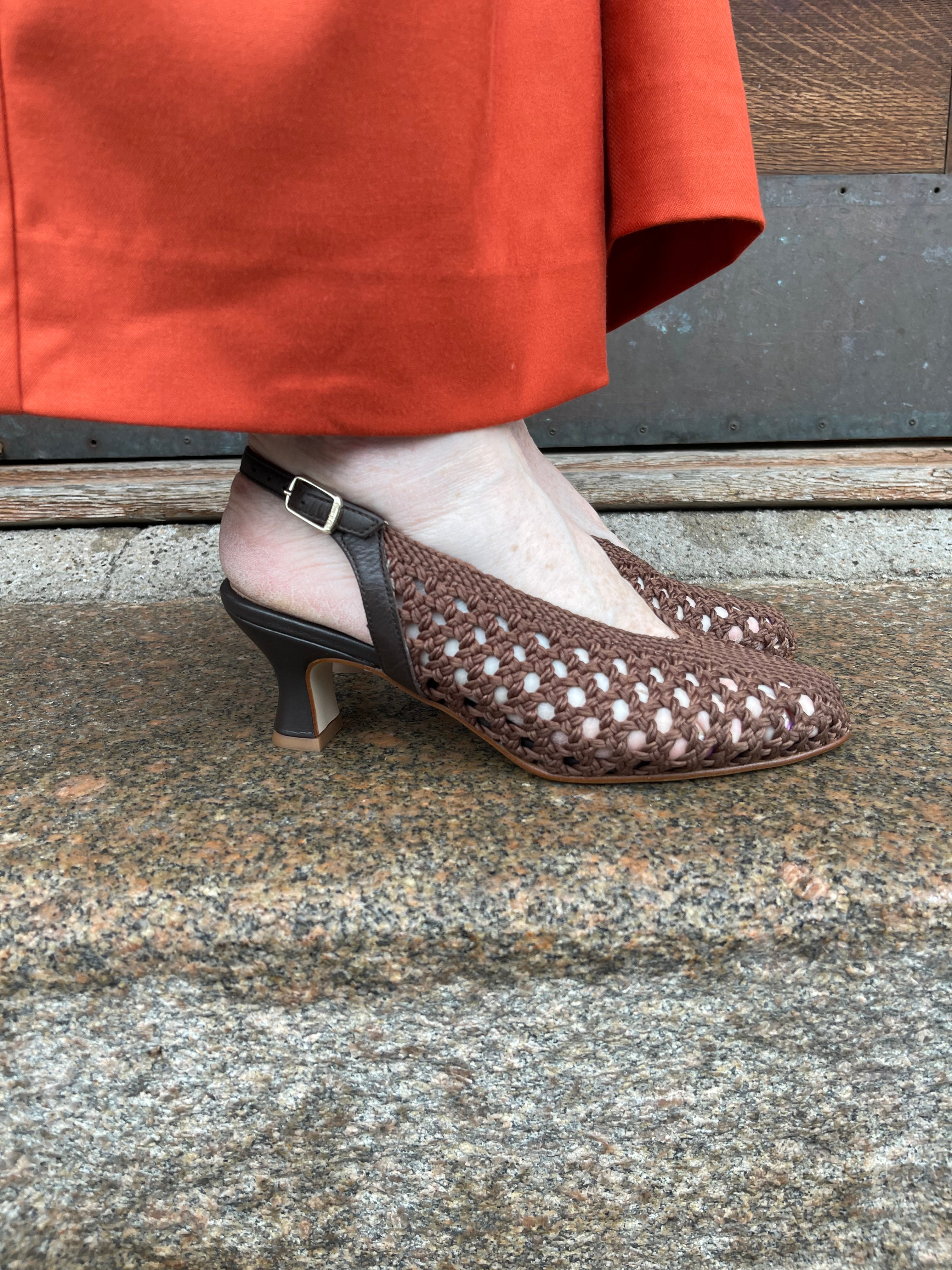 Pie Santo flet slingback