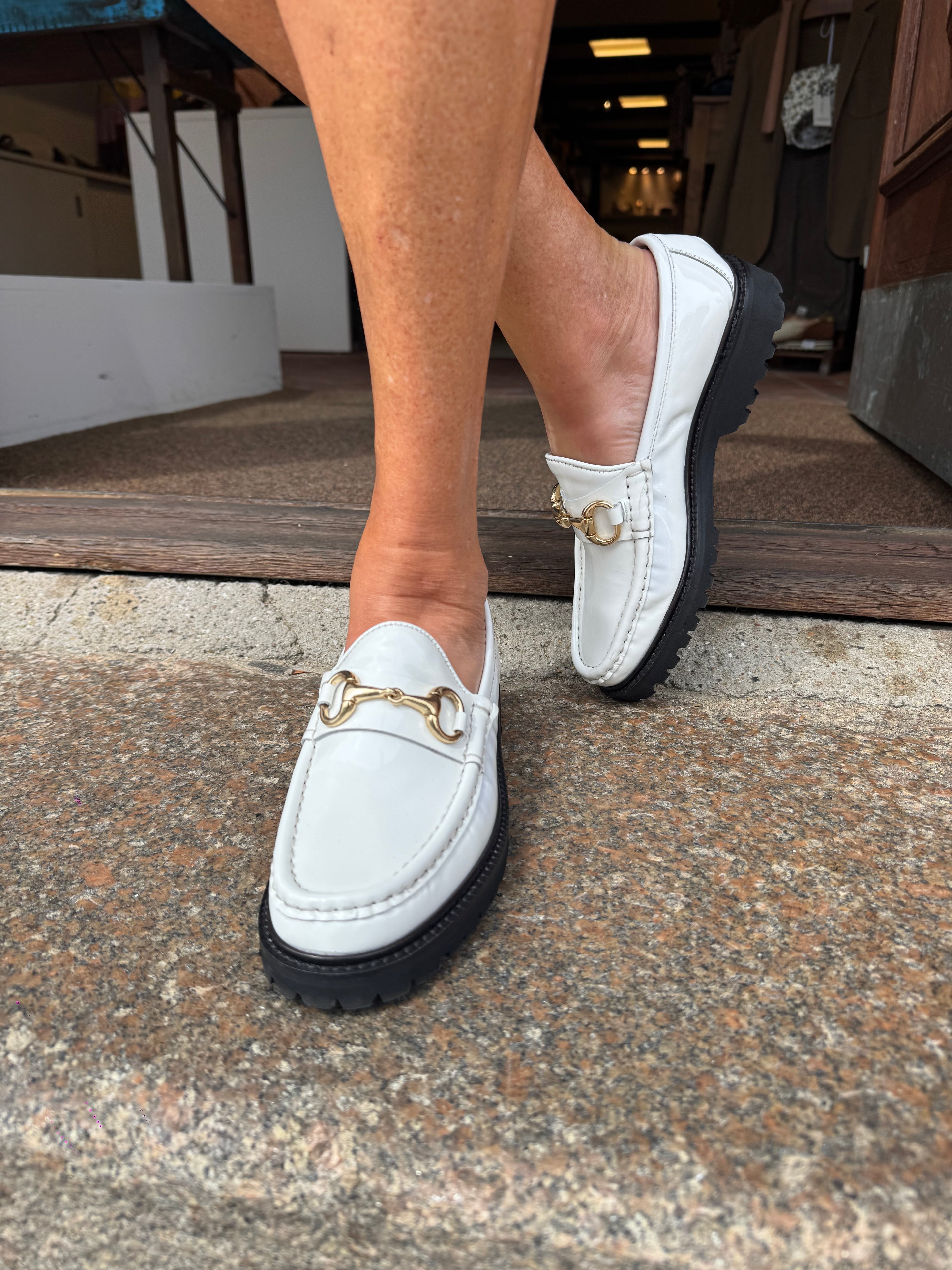 Corso Roma 9, Bianco Loafer