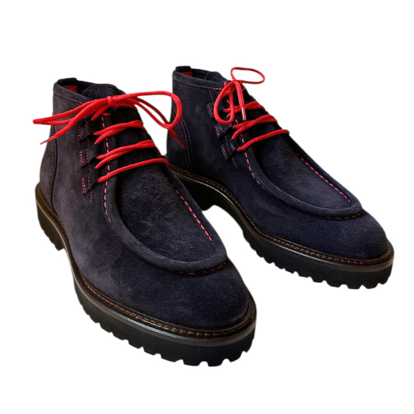 Nazareno Carelli Velour Bleu Støvle