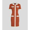 Karl Lagerfeld Polo Contrast Knit Dress