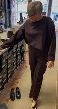Kastanjefarvet Momoni slacks
