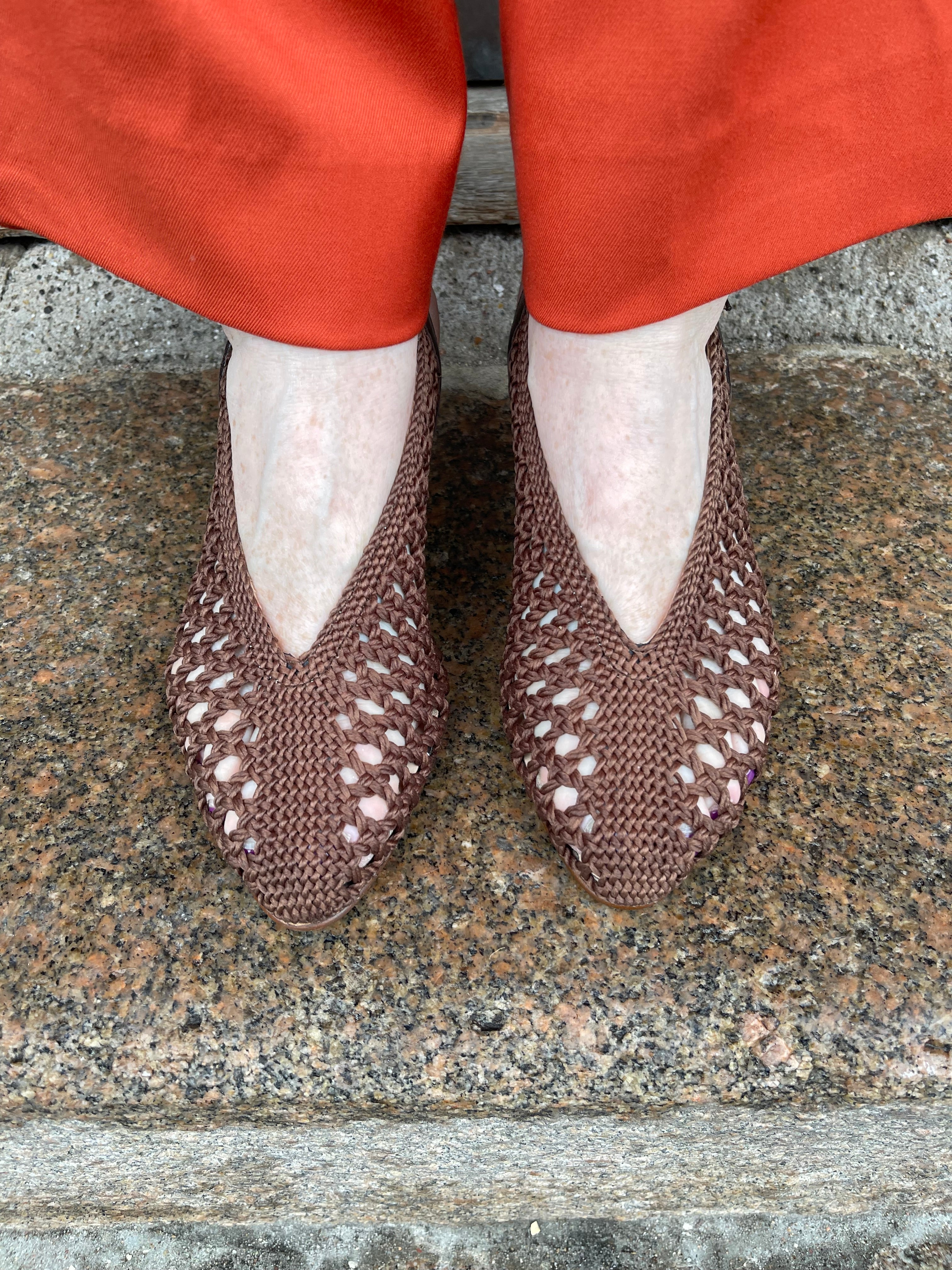 Pie Santo flet slingback
