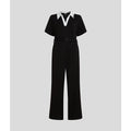 Karl Lagerfeld Signature Collar Jumpsuit