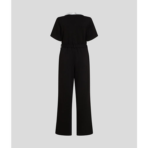 Karl Lagerfeld Signature Collar Jumpsuit
