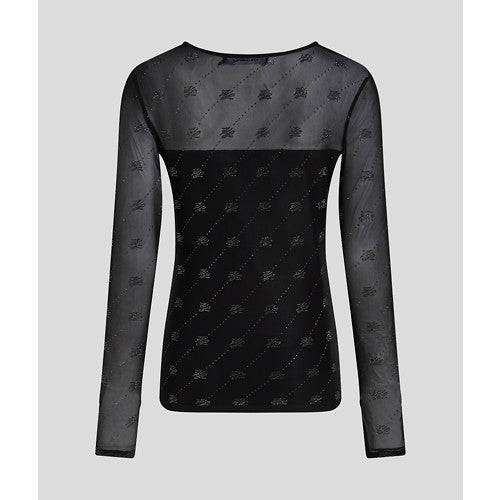Karl Lagerfeld Rhinestone Top