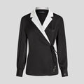 Karl Lagerfeld Wrap Blouse