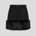 Karl Lagerfeld Faux Fur Skirt