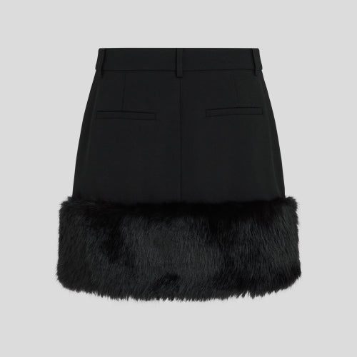 Karl Lagerfeld Faux Fur Skirt