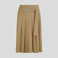 Karl Lagerfeld Belt Pleated Skirt