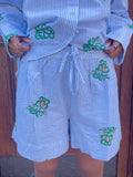 Juste broderet shorts