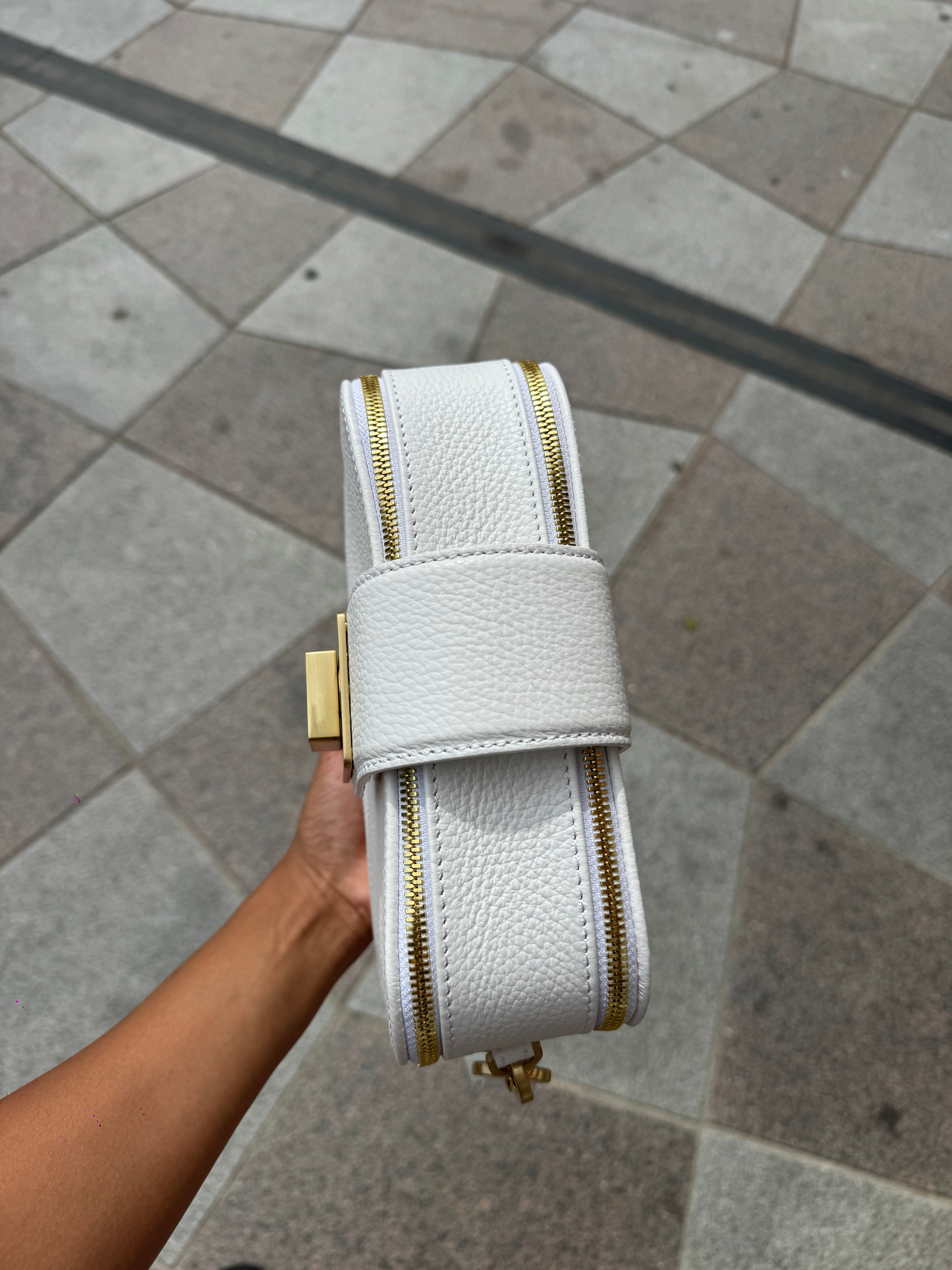 Hvid crossbody taske