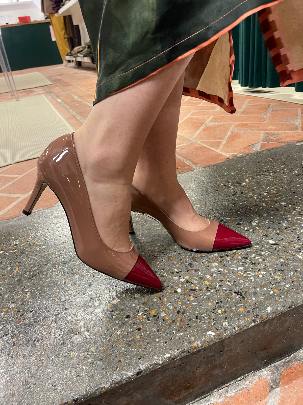 To-farvet Elata Pump Nude
