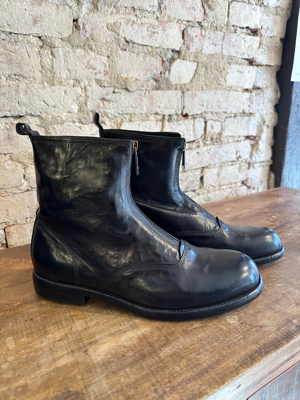 Sort chelseaboots med lynlås, Lemargo