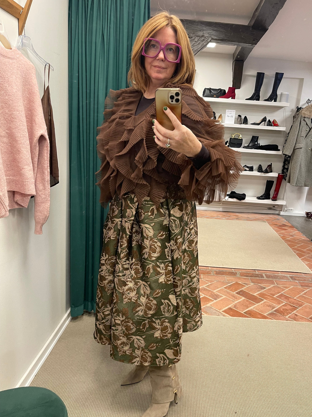 Army blomstret, A-formet nederdel