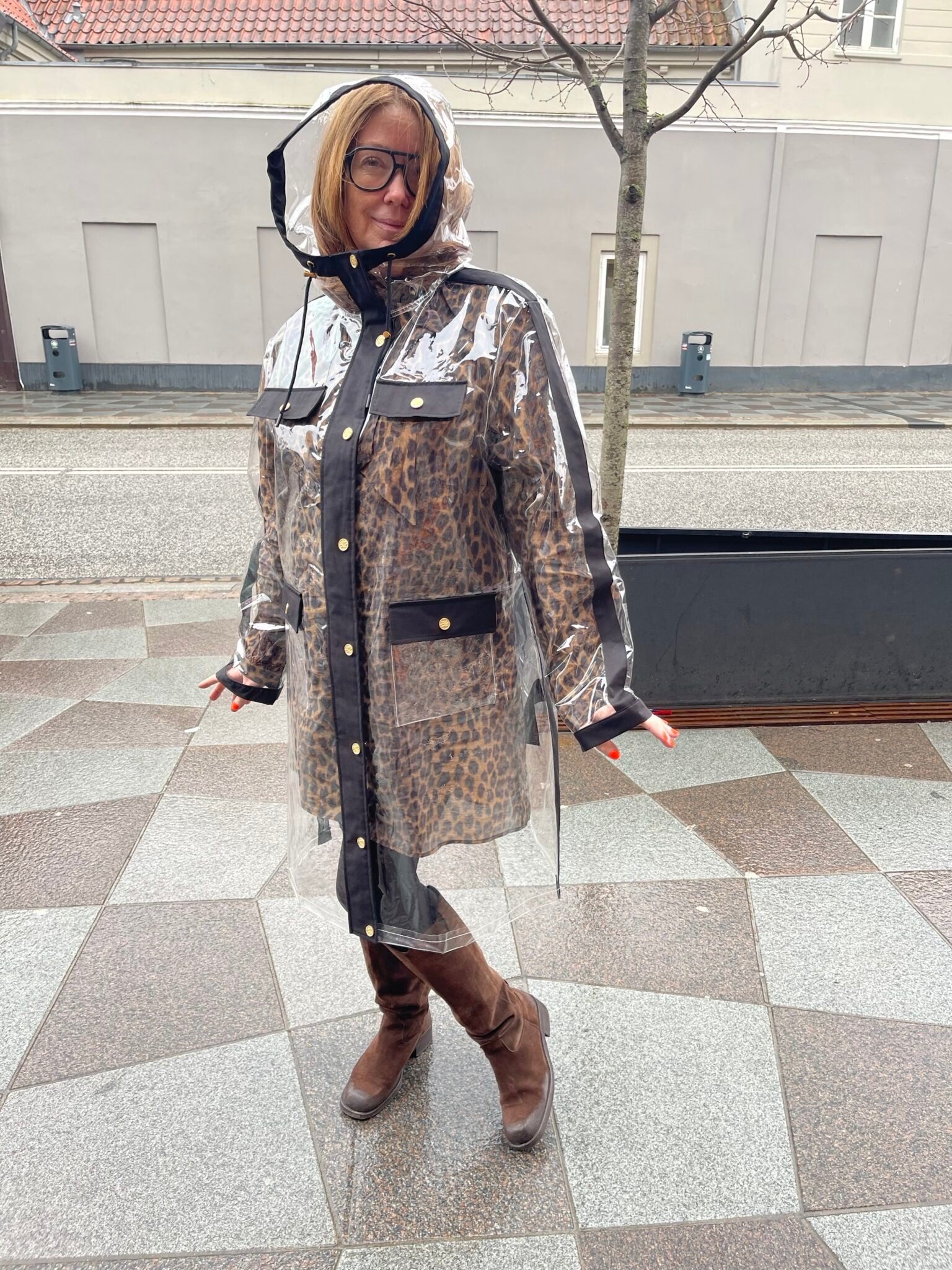 Karl Lagerfeld Transparent Raincoat