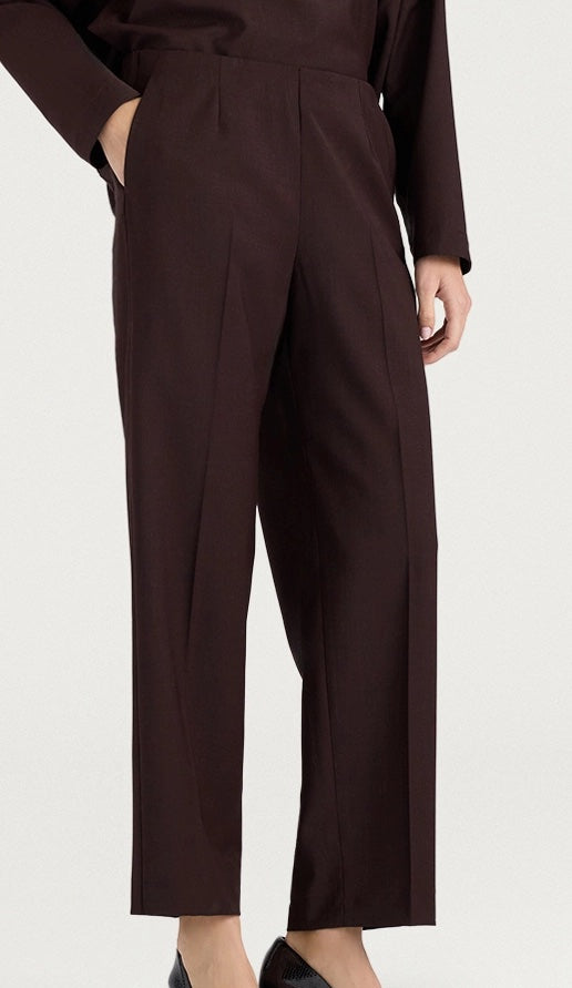 Kastanjefarvet Momoni slacks