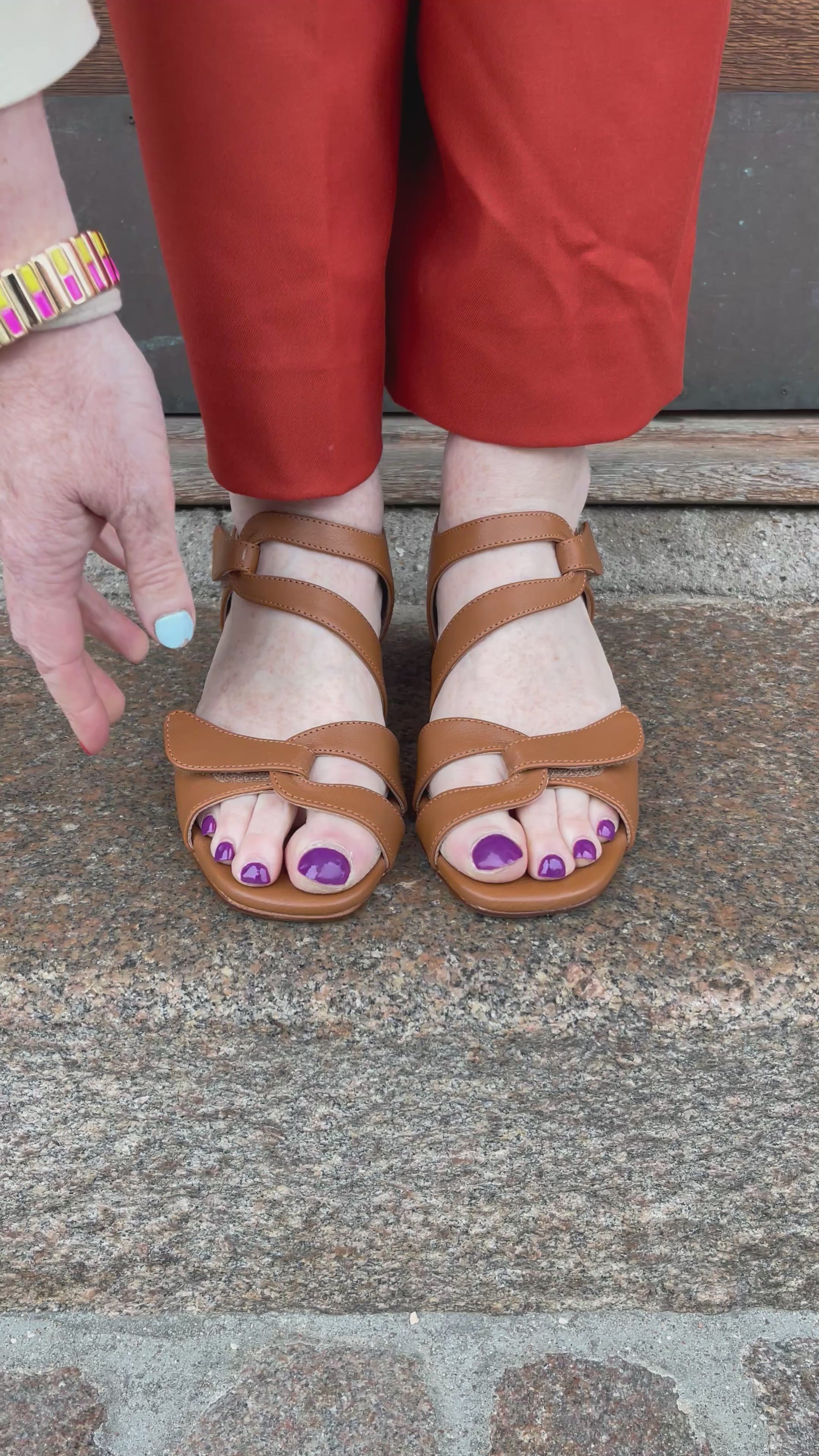 Pie Santo brun sandal