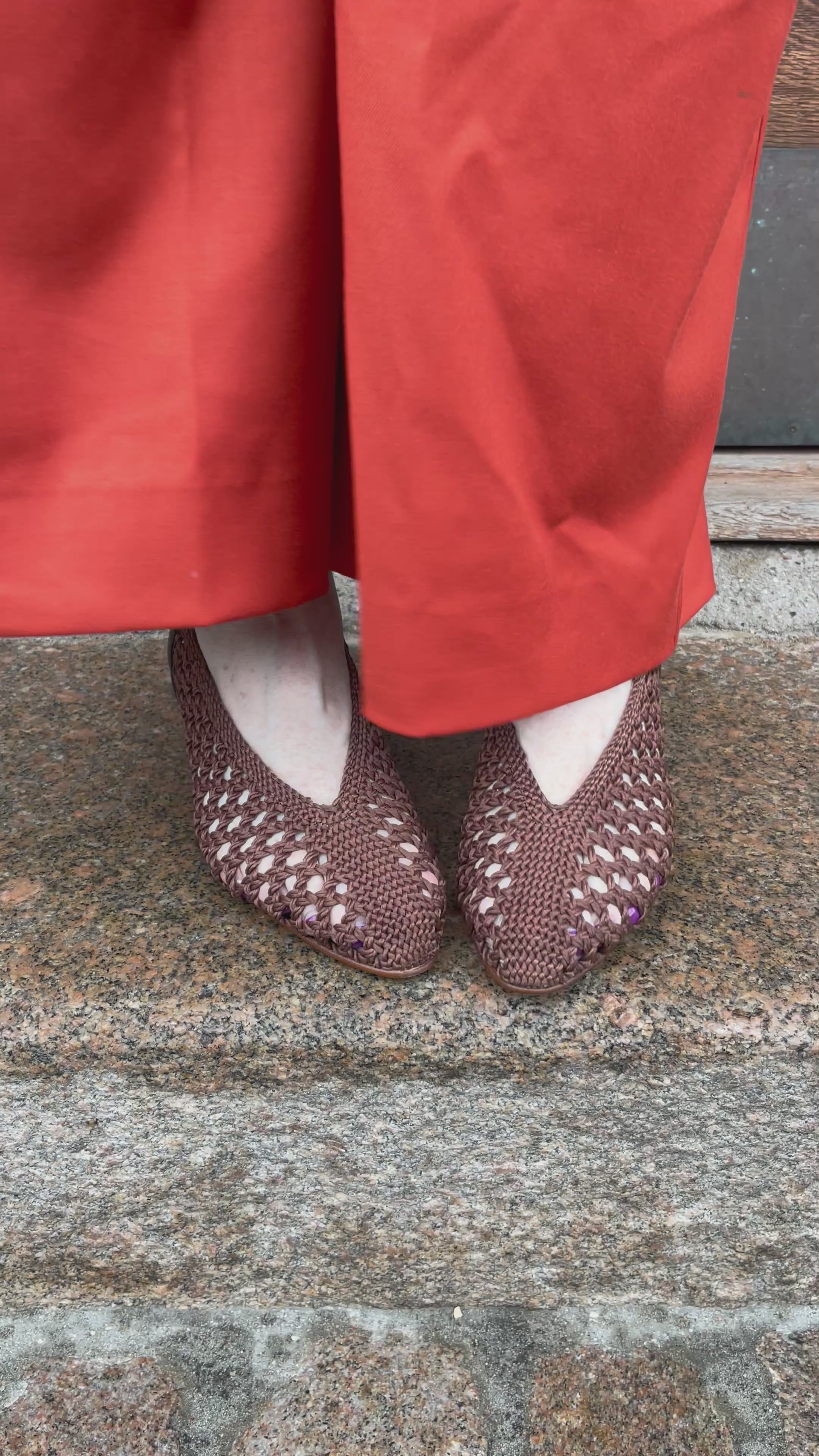 Pie Santo flet slingback