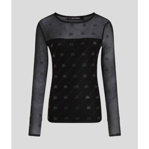 Karl Lagerfeld Rhinestone Top